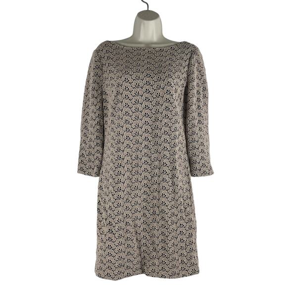 Diane von Furstenberg Sarita Lace Mini Dress Floral Tan Size 12 - Picture 1 of 7